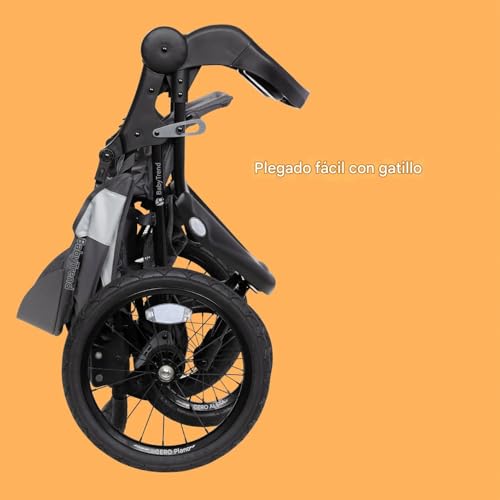 Baby Trend Expedition  Zero Flat Jogger Travel System with LED Lights  Dash Grey