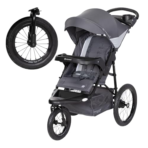 Baby Trend Expedition  Zero Flat Jogger Travel System with LED Lights  Dash Grey