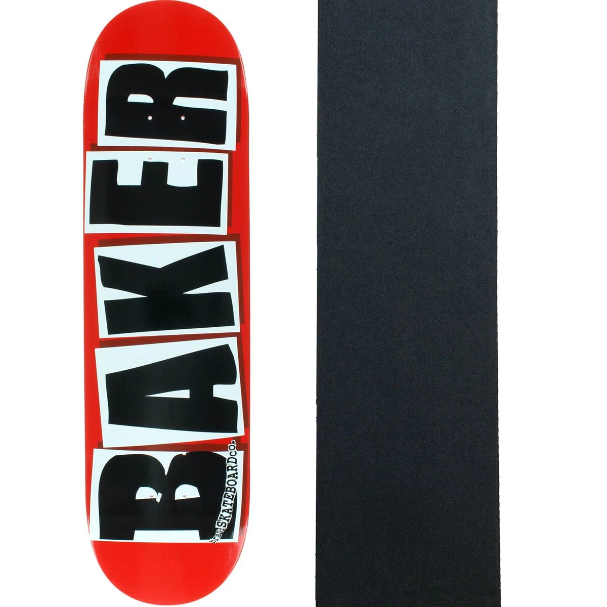Baker Skateboard Deck Brand Logo Red/Black 7 88" with Jessup Grip