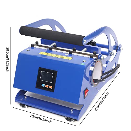 Baking Cup Machine  6 in 1 Tumbler Press Machine  DIY Straight Cup Baking Tool Presser Mug with Timed Temperature Adjustment Mug Press Tool for 11Oz  8Oz  12Oz  17Oz  20Oz  30Oz Car Cups