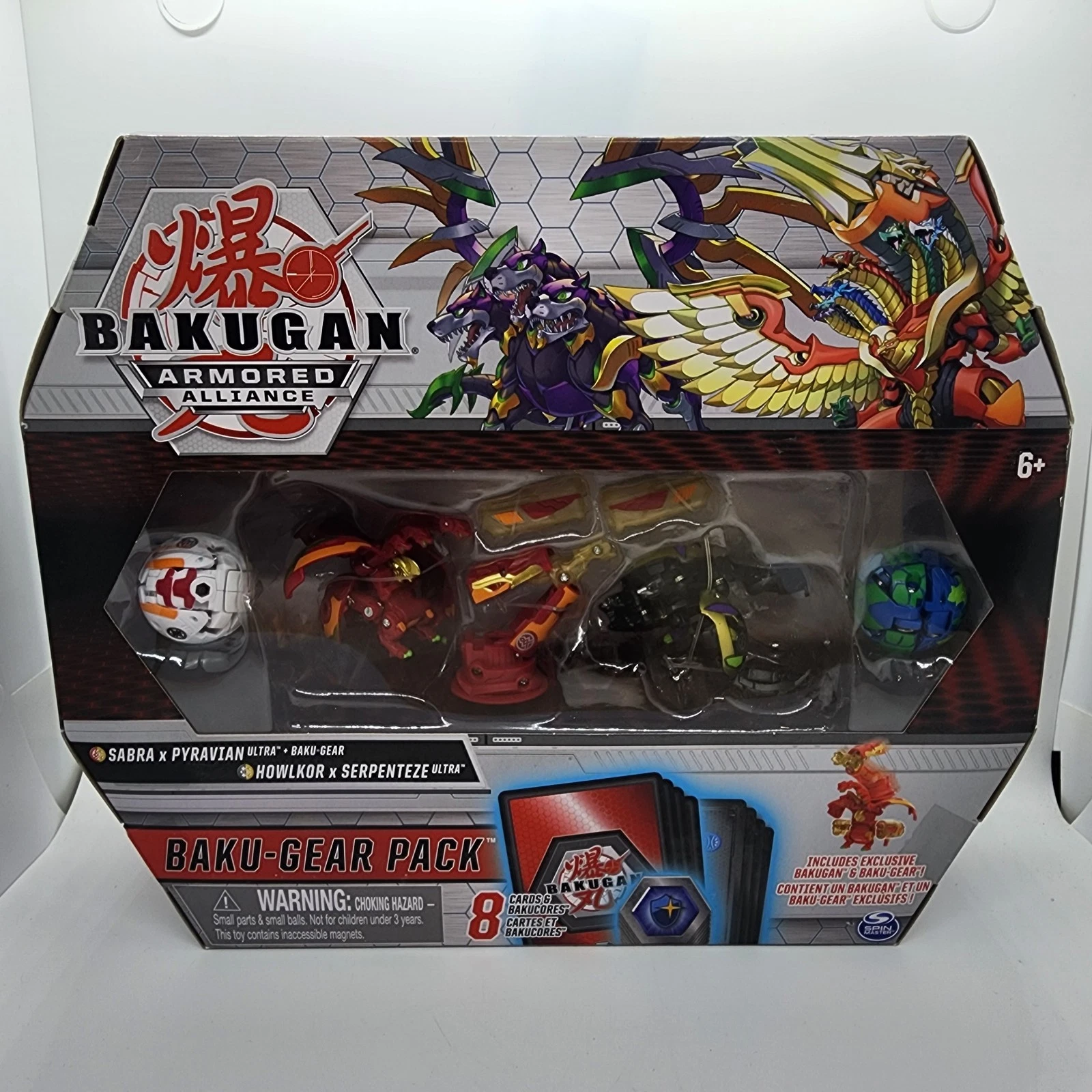 Bakugan Armored Alliance Pack Sabra Pyravian Howlkor Serpenteze