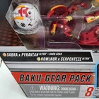 Bakugan Armored Alliance Pack Sabra Pyravian Howlkor Serpenteze