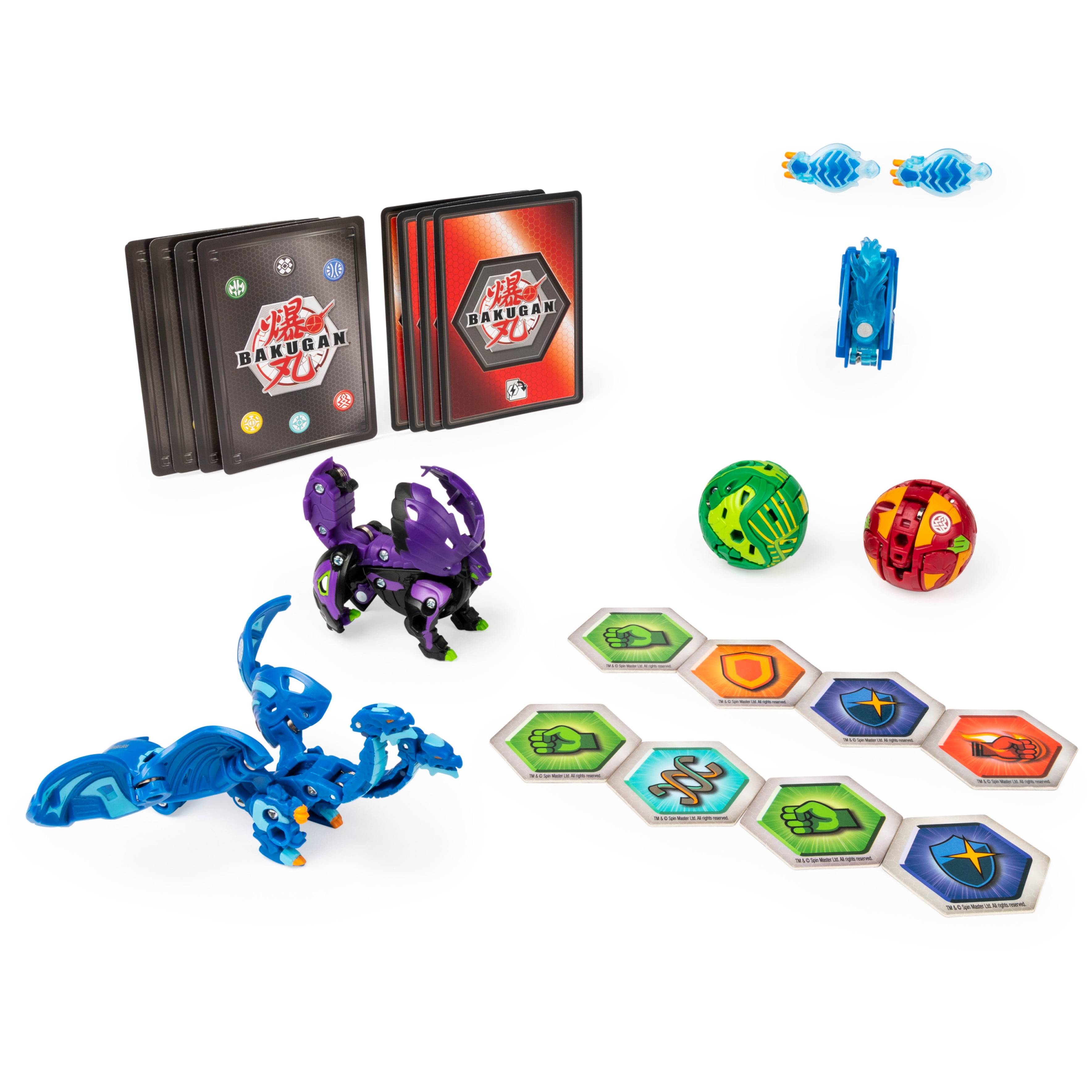 Bakugan Baku Gear 4 Pack  Nillious Ultra with Baku Gear and Hydorous Ultra  Collectible Action Figures
