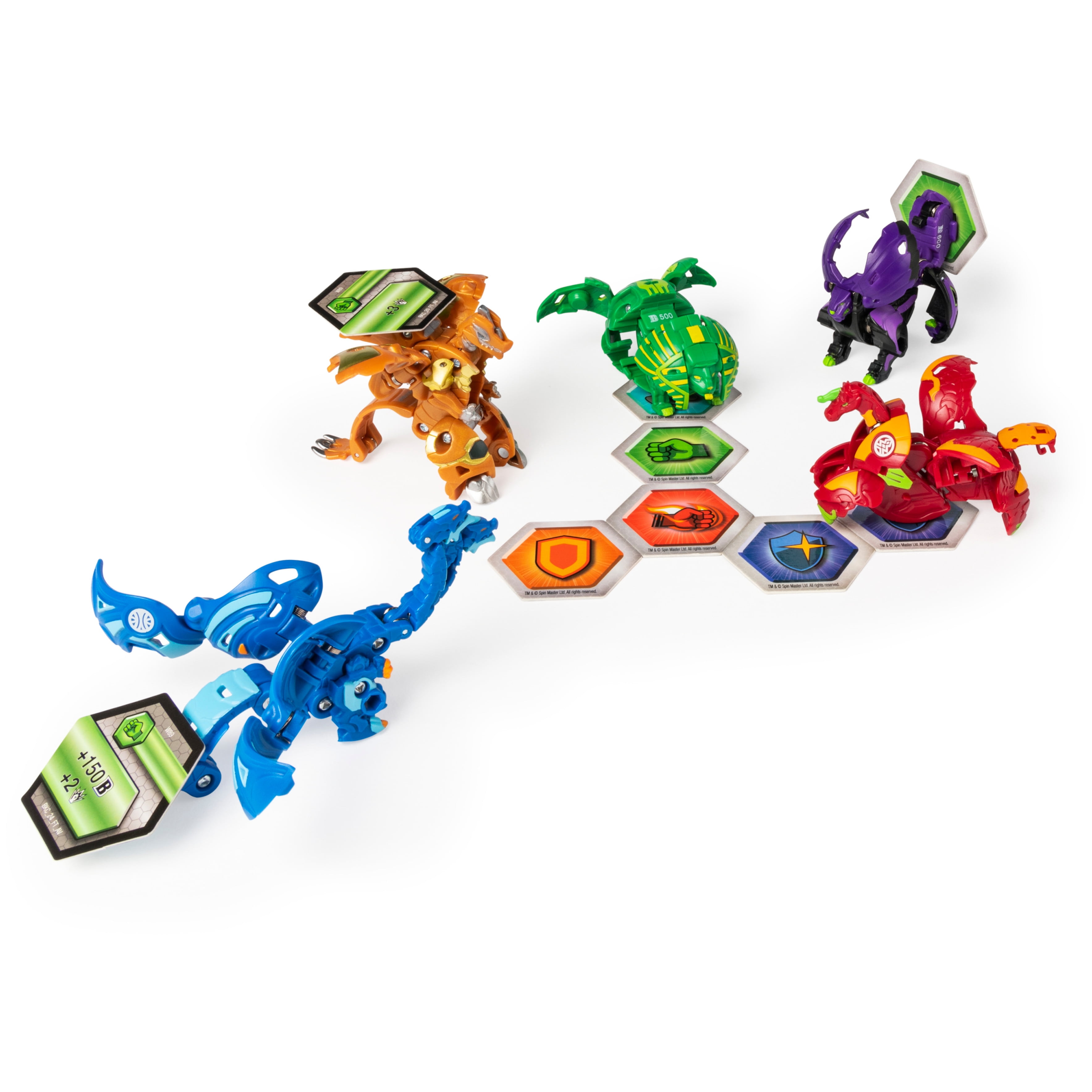Bakugan Baku Gear 4 Pack  Nillious Ultra with Baku Gear and Hydorous Ultra  Collectible Action Figures