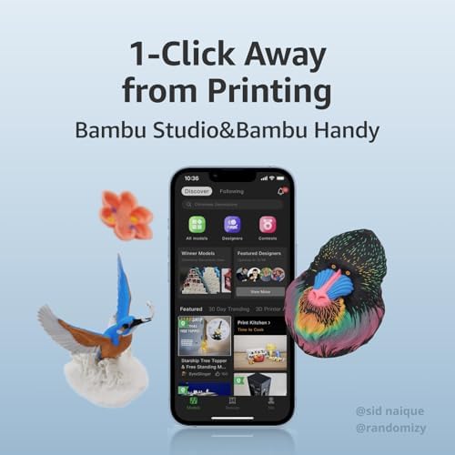 Bambu Lab A1 3D Printer  Support Multi Color 3D Printing  High Speed & Precision  Full Auto Calibration & Active Flow Rate Compensation   48 dB Quiet FDM 3D Printers 256   256   256mm  Build Volume
