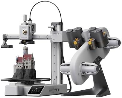Bambu Lab A1 Mini Combo  A1 Mini 3D Printer and AMS lite  Support Multi Color 3D Printing  High Speed & Precision  Full Auto Calibration & Active Flow Rate Compensation   48 dB Quiet FDM 3D Printers