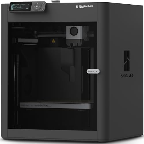 Bambu Lab P1S 3D Printer  Fully Enclosed  Support Up to 16 Colors/Multi Materials  500mm/s Fast Printing & High Precision  CoreXY & Auto Bed Leveling  Ready to Use FDM 3D Printers Large Print Size