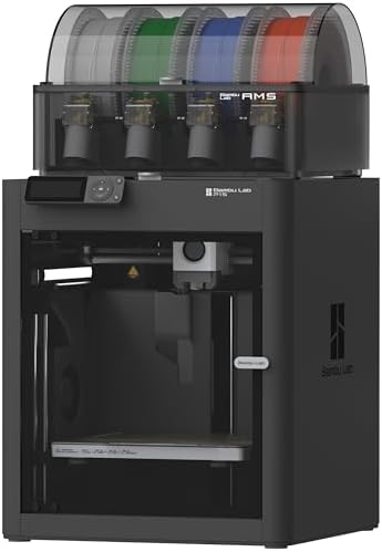 Bambu Lab P1S Combo  P1S 3D Printer and AMS  Support Up to 16 Colors/Multi Materials  500mm/s Fast Printing & High Precision  CoreXY & Auto Bed Leveling