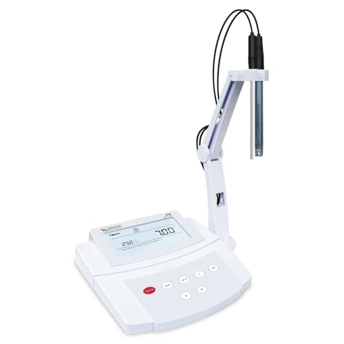 Bante 210 Benchtop pH Meter   Lab pH Meter for Routine Measurements   0 01 pH Accuracy  3 Points Calibration  Equipped with pH Electrode  Temperature Probe and Buffers