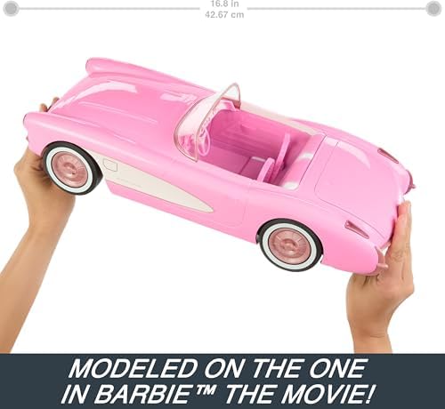 Barbie Hot Wheels RC Corvette from The Movie  Full Function Remote Control Toy Car Holds 2 Dolls