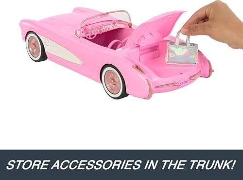Barbie Hot Wheels RC Corvette from The Movie  Full Function Remote Control Toy Car Holds 2 Dolls