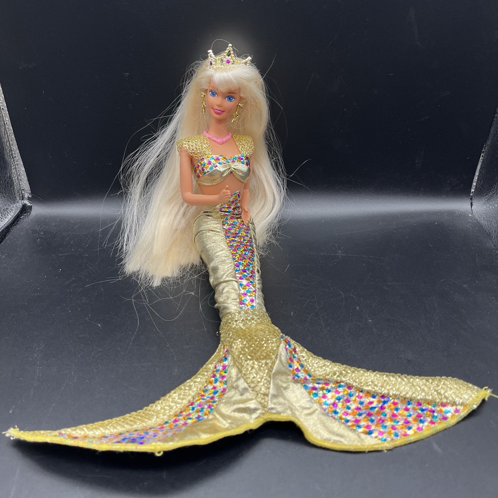 Barbie Jewel Hair Mermaid Blonde Vintage 1995 AS IS Mattel