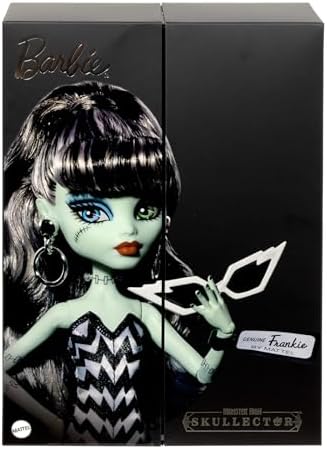 Barbie  Monster High x Frankie Stein Doll with Original Inspired Swimsuit and Solo in the Spotlight Black Evening Dress  Accessories