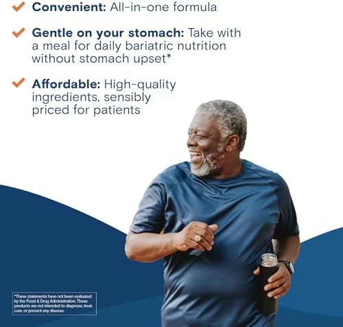 Bariatric Fusion Bariatric Multivitamin with Iron Complete Chewable   Tropical Flavor   Post Bariatric Vitamins for Gastric Bypass and Sleeve Gastrectomy   One Month Supply