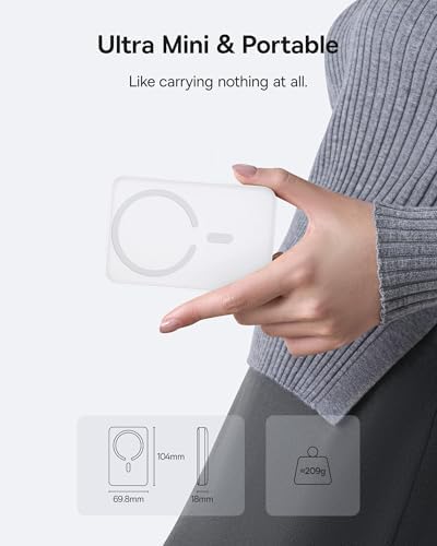 Baseus for MagSafe Portable Charger  Qi2 Certified 15W Wireless Magnetic Power Bank 10000mAh with USB C Cable 22 5W PD Charging  Battery Pack Compatible with iPhone 17/16/15/14/13 Pro/Pro Max Series