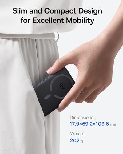 Baseus for MagSafe Portable Charger  Qi2 Certified 15W Wireless Magnetic Power Bank 10000mAh with USB C Cable 22 5W PD Charging  Battery Pack Compatible with iPhone 17/16/15/14/13 Pro/Pro Max Series