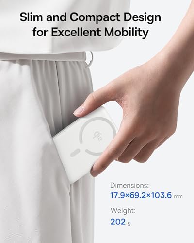 Baseus for MagSafe Portable Charger  Qi2 Certified 15W Wireless Magnetic Power Bank 10000mAh with USB C Cable 22 5W PD Charging  Battery Pack Compatible with iPhone 17/16/15/14/13 Pro/Pro Max Series