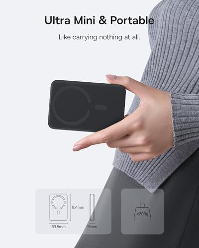 Baseus for MagSafe Portable Charger  Qi2 Certified 15W Wireless Magnetic Power Bank 10000mAh with USB C Cable 22 5W PD Charging  Battery Pack Compatible with iPhone 17/16/15/14/13 Pro/Pro Max Series