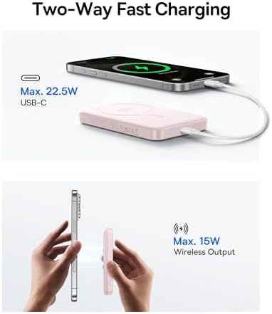 Baseus for MagSafe Portable Charger  Qi2 Certified 15W Wireless Magnetic Power Bank 10000mAh with USB C Cable 22 5W PD Charging  Battery Pack Compatible with iPhone 17/16/15/14/13 Pro/Pro Max Series