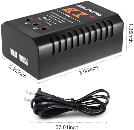 Battery Charger for 2S 3S LiPo Battery  Balance Charger for XHR Plug Battery  Lipo Chargers for RC Toy & Model  RC Battery Chargers with Smart Chip