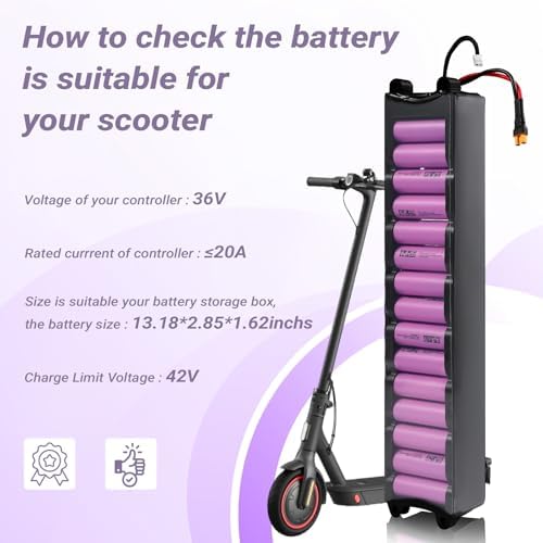 Battery Pack for Electric Scooter  7800mah 36V Electric Scooter Battery Compatible with xiaomi M365 1 1 1 2 High Imitation Scooter Without Communication 13 19x2 85x1 65Inch LxWxH