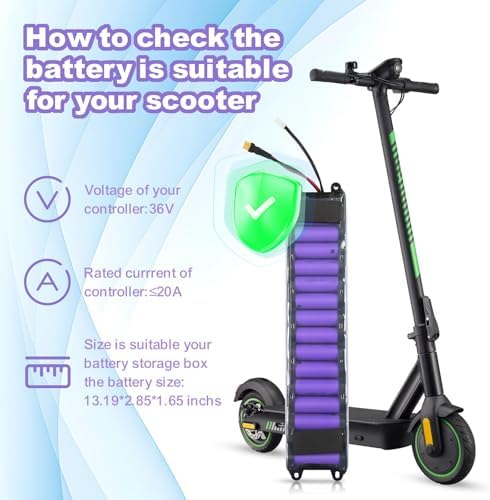 Battery Pack for Electric Scooter  7800mah 36V Electric Scooter Battery Compatible with xiaomi M365 1 1 1 2 High Imitation Scooter Without Communication 13 19x2 85x1 65Inch LxWxH