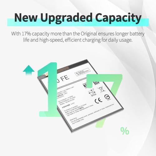 Battery for Galaxy S20 FE   5300mAh  High Capacity New Upgraded 0 Cycle Battery Replacement for Samsung Galaxy S20 FE 5G SM G781B/U/W SM A526 A526B/DS A5260 A526W with Repair Tool Kit