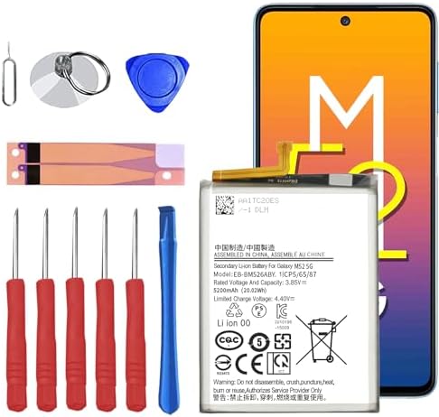 Battery for Galaxy S20 FE   5300mAh  High Capacity New Upgraded 0 Cycle Battery Replacement for Samsung Galaxy S20 FE 5G SM G781B/U/W SM A526 A526B/DS A5260 A526W with Repair Tool Kit