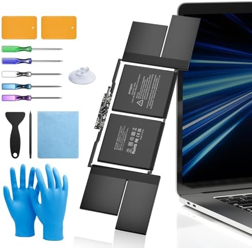 Battery for MacBook Pro 15 Inch A1990  Mid 2018 2019   Laptop Battery Replacement Model A1953 Battery EMC 3215 3359 7400mAh  Upgraded 6 2 Versions