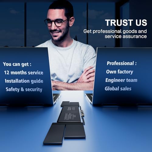 Battery for MacBook Pro 15 Inch A1990  Mid 2018 2019   Laptop Battery Replacement Model A1953 Battery EMC 3215 3359 7400mAh  Upgraded 6 2 Versions