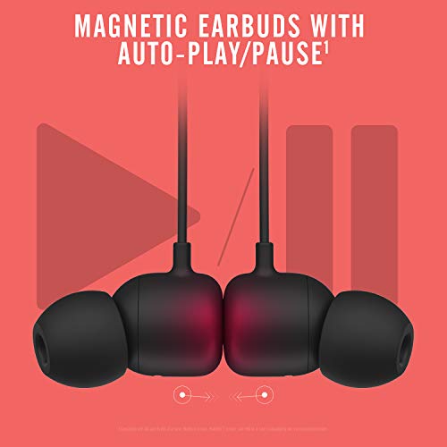 Beats Flex Wireless Earbuds   Apple W1 Headphone Chip  Magnetic Earphones  Class 1 Bluetooth  12 Hours of Listening Time  Built in Microphone   Black