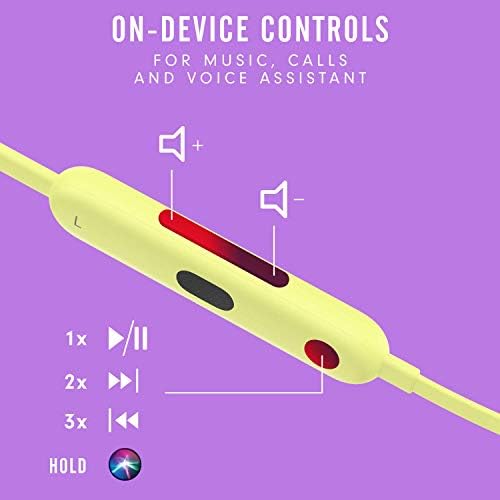 Beats Flex Wireless Earbuds   Apple W1 Headphone Chip  Magnetic Earphones  Class 1 Bluetooth  12 Hours of Listening Time  Built in Microphone   Flame Blue