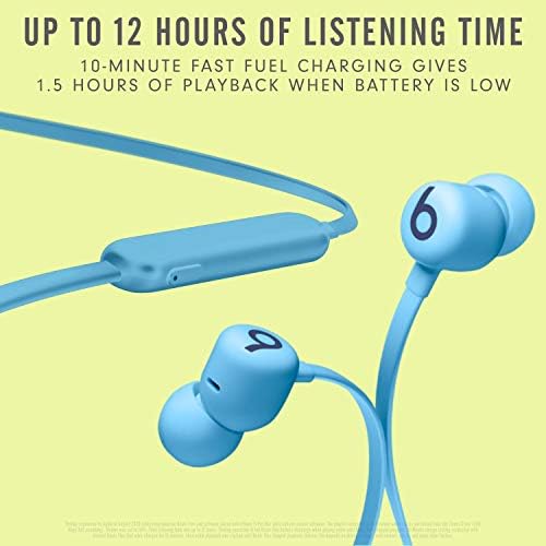 Beats Flex Wireless Earbuds   Apple W1 Headphone Chip  Magnetic Earphones  Class 1 Bluetooth  12 Hours of Listening Time  Built in Microphone   Flame Blue