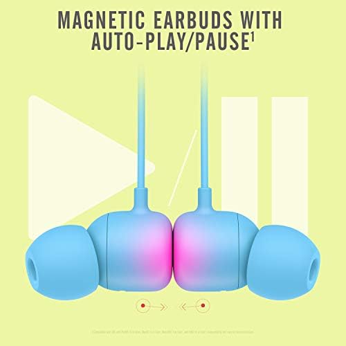 Beats Flex Wireless Earbuds   Apple W1 Headphone Chip  Magnetic Earphones  Class 1 Bluetooth  12 Hours of Listening Time  Built in Microphone   Flame Blue