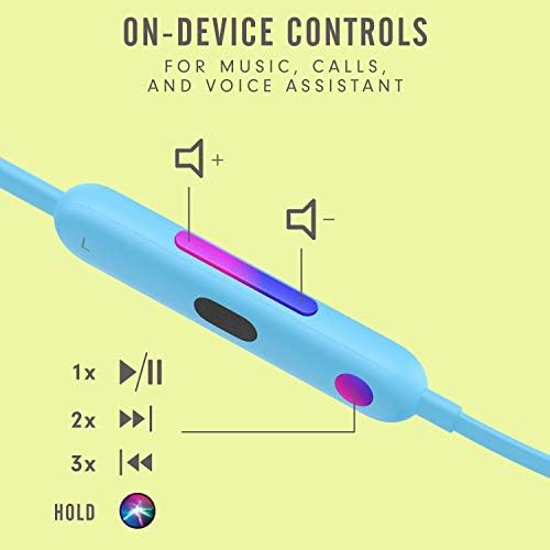 Beats Flex Wireless Earbuds   Apple W1 Headphone Chip  Magnetic Earphones  Class 1 Bluetooth  12 Hours of Listening Time  Built in Microphone   Flame Blue