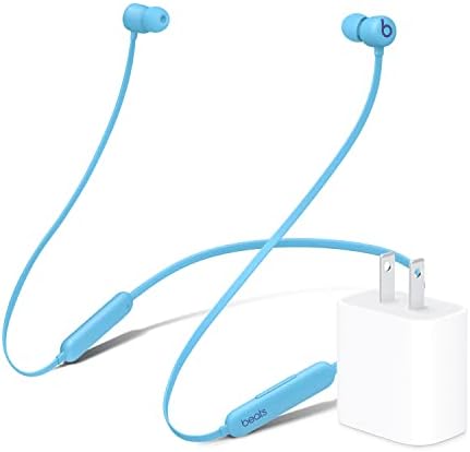 Beats Flex Wireless Earbuds   Apple W1 Headphone Chip  Magnetic Earphones  Class 1 Bluetooth  12 Hours of Listening Time  Built in Microphone   Flame Blue