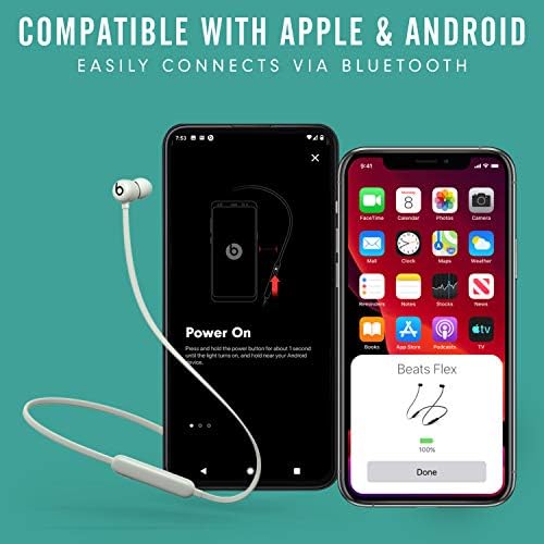 Beats Flex Wireless Earbuds   Apple W1 Headphone Chip  Magnetic Earphones  Class 1 Bluetooth  12 Hours of Listening Time  Built in Microphone   Flame Blue