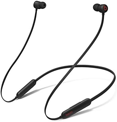 Beats Flex Wireless Earbuds   Apple W1 Headphone Chip  Magnetic Earphones  Class 1 Bluetooth  12 Hours of Listening Time  Built in Microphone   Black