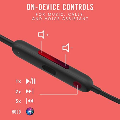 Beats Flex Wireless Earbuds   Apple W1 Headphone Chip  Magnetic Earphones  Class 1 Bluetooth  12 Hours of Listening Time  Built in Microphone   Black