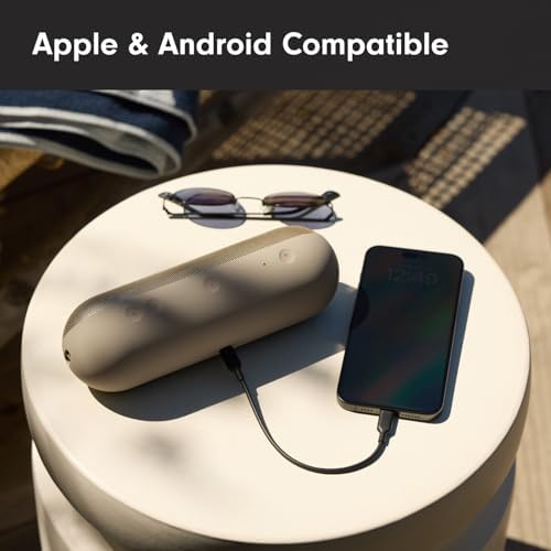 Beats Pill   Portable Bluetooth Speaker   Up to 24H Battery Life  Water Resistant  Bluetooth  Apple & Android Compatible  Seriously Loud Sound for Home  Outdoor and Travel   Matte Black