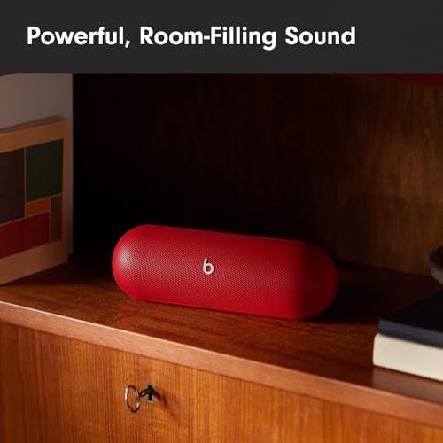 Beats Pill   Portable Bluetooth Speaker   Up to 24H Battery Life  Water Resistant  Bluetooth  Apple & Android Compatible  Seriously Loud Sound for Home  Outdoor and Travel   Matte Black