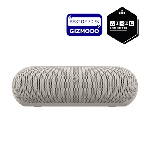 Beats Pill x Kim Kardashian   Wireless Bluetooth Speaker and Portable Charger via USB C   Up to 24 Hours Battery Life  IP67 Water Resistant  Apple & Android Compatible  Built in Mic   Light Gray