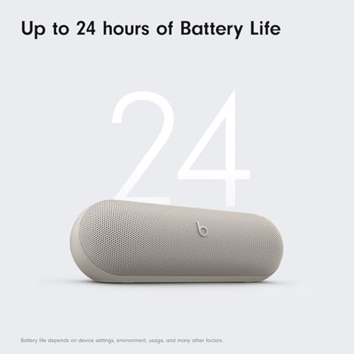 Beats Pill x Kim Kardashian   Wireless Bluetooth Speaker and Portable Charger via USB C   Up to 24 Hours Battery Life  IP67 Water Resistant  Apple & Android Compatible  Built in Mic   Light Gray