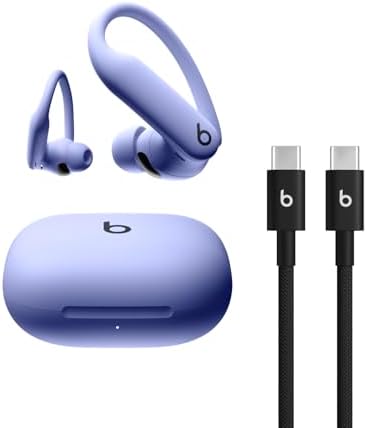 Beats Powerbeats Pro 2 - Auriculares inalámbricos con cancelación de ruido para entrenamiento con ganchos de ajuste seguro, hasta 45 horas de batería con estuche de carga, resistentes al sudor y al