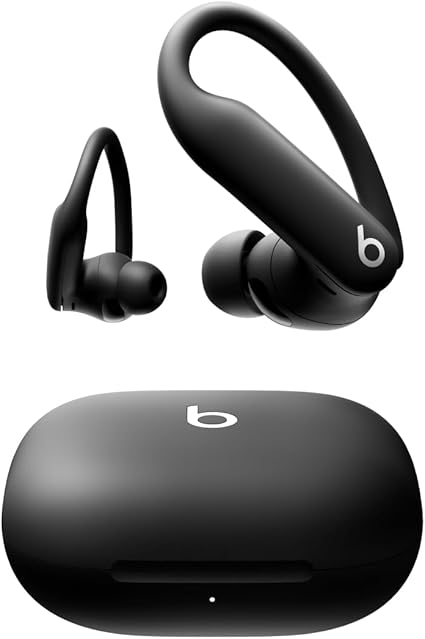 Beats Powerbeats Pro 2 - Wireless Noise Cancelling Workout Earbuds with Secure-Fit Earhooks, Up to 45-Hour Battery with Charging Case, Sweat & Water Resistant, Heart Rate Monitoring - Jet Black