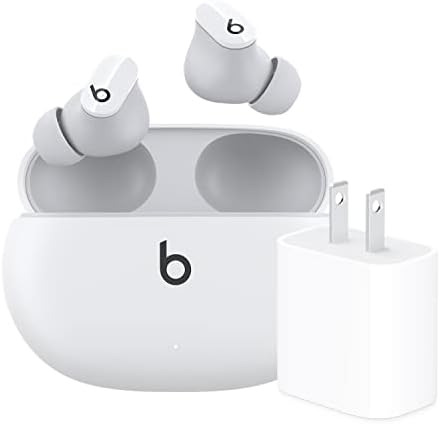 Beats Studio Buds   True Wireless Noise Cancelling Earbuds   Compatible with Apple & Android  Built in Microphone  IPX4 Rating  Sweat Resistant Earphones  Class 1 Bluetooth Headphones   White