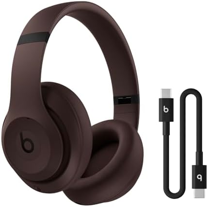 Beats Studio Pro   Premium Wireless Over Ear Headphones  Up to 40 Hour Battery Life  Active Noise Cancelling  USB C Lossless Audio  Apple & Android Compatible   Deep Brown