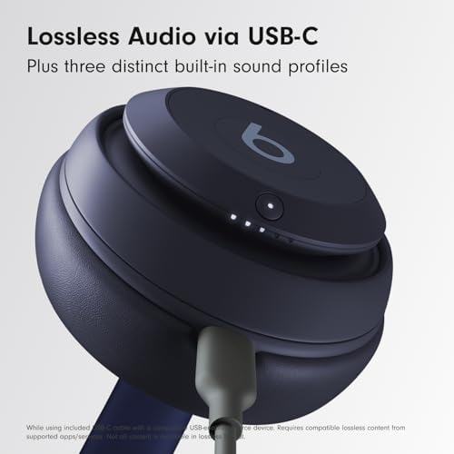 Beats Studio Pro   Premium Wireless Over Ear Headphones  Up to 40 Hour Battery Life  Active Noise Cancelling  USB C Lossless Audio  Apple & Android Compatible   Navy
