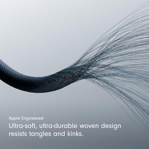 Beats USB C to Lightning Woven Cable Fast Charging Durable/Tangle Free Compatible Charger for Apple Devices w Lightning Ports  20 cm  8 in    Bolt Black