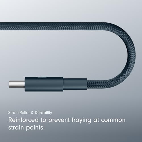 Beats USB C to Lightning Woven Cable Fast Charging Durable/Tangle Free Compatible Charger for Apple Devices w Lightning Ports  20 cm  8 in    Bolt Black